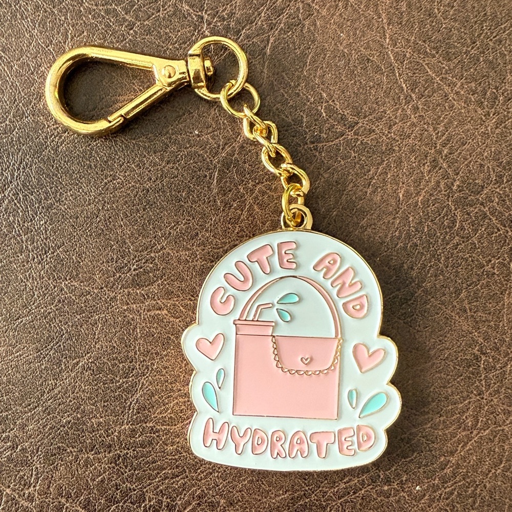 Kate Gabrielle “Cute and Hydrated” Keychain